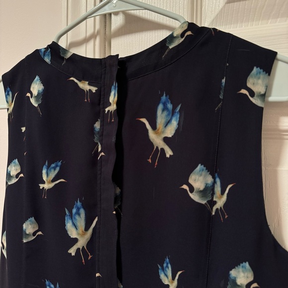 Grey Jason Wu Sleeveless Bird Print‎ Dress - Picture 6 of 8